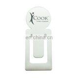 Custom Zinc Alloy Silver Hollow Creative Bookmark With Logo