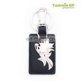 China Supplier Custom Made Leather Keychains With Metal Charm thumbnail-1
