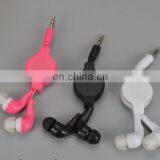Factory Promotional Colorful Retractable Headset Headphone thumbnail-3