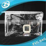 Cheap Zipper Top Waterproof Clear PVC Toiletry Bag thumbnail-2