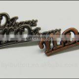 Round Metal Clothing Label, Decorative Contrast Tin Garment Label With Cheap Price thumbnail-4