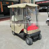 OEM Brand Street Legal Golf Cart in red color, with golf cart enclosures, curtis controller and aluminum alloy frame
