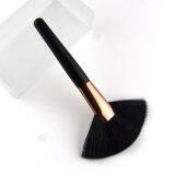 Individual Customize Factory OEM Black Synthetic Hair Fan Brush Makeup Brush thumbnail-4