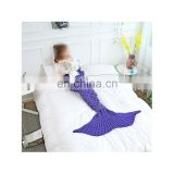 Amazon Hot Sale Knitted Crochet Mermaid Knit Blanket