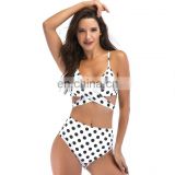 2019 Sexy 2 Pieces comfortable Swimsuit And Bikini for beauties Black and White Beautiful polka dot Bikini