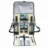 Stripe Polyester Shouler Picnic Bag With Buckle thumbnail-1