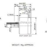 EG-530YD 6V 12V 2400rpm RC DC Fan Motors for Cassette Tape Recorder and Rotating Display thumbnail-4
