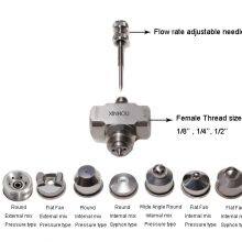 1/8 Mini Stainless Steel Humidification Moistening Humidifying Pressure Flat Fan Air Atomizing Fog Spray Nozzle thumbnail-2