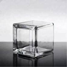 Wholesale Square Transparent Glass Candlestick, Candle Cup, Glass Square Jar, Candle Container, Home Decoration thumbnail-4