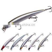 130mm 15g New Long Big Extremely Competitive Treble Hooks Seabass Minow Hard Fishing Lure thumbnail-5