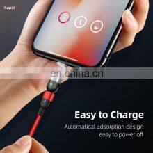 540 Degree Free Rotating L-shape Portable 3 In 1 Phone Charge Usb Cable thumbnail-4