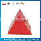 2016 Matt Red Color Paper Different Shaped Gift Boxes