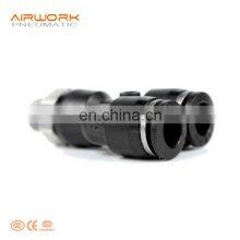 PX Black Three 3 Way Elbow Pneumatic Plastic y Branch Shaped Male Pvc Pipe Fittings thumbnail-4