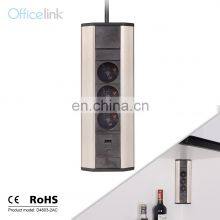 USB QC Charger Danmark Socket With Aluminium Profile