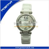 The Latest Double Crystal Ceramic Watches Women Alloy Printing Watch