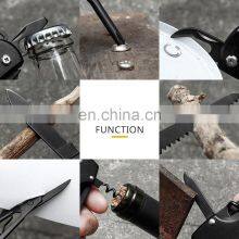Outdoor All-black Stainless Steel Multi-function Combination Tool Portable EDC Knife thumbnail-5