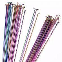 Wholesale 14G Steel Bicycle Spokes 26, 27.5, 29 Inch Bicycle Color Spokes thumbnail-2