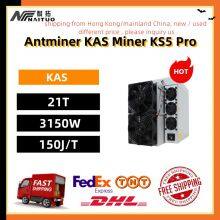 Brand New Antminer KAS Miner KS5 Pro 21T 3150W 150J/T KAS Coin KHeavyHash Air-cooling Miner Crypto Asic Mining Machine