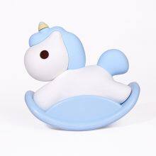 Kids Rock Horse Silicone Lamp Touch Sensor Soft Nursery Bedside Light With Night Light Feature Birthday Gift Room Decoration thumbnail-2