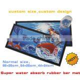 Customized Design Printed Custom Rubber Bar Mat, Super Water Absorb Custom Rubber Bar Mat thumbnail-1