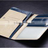 Genuine Leather Rfid Blocking Passport Cover With Pen thumbnail-2