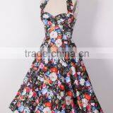 50's Swing Retro Printed Vintage Dress thumbnail-1