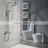Luxury Finished Brass Single Handle White Golden Bath Shower Mixer thumbnail-6