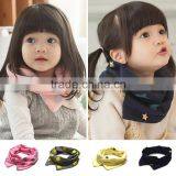 Fashion Cute Polka Dot Printed Kids Girls Cotton Knitted Circle Loop Infinity Scarf thumbnail-1