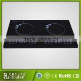 2 Hobs Ceramic Plate Digital Display Induction Cooktop thumbnail-1