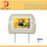 7" Universal Car Headrest Lcd Monitor With Pillow