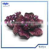 AMETHYST FLOWER RHINESTONE BROOCH WHOLESALE thumbnail-1