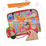 Top Selling Kids Red Bus Shape Animal Design Games Board Metal Beads Educational Toys Magnetic Building Game thumbnail-4