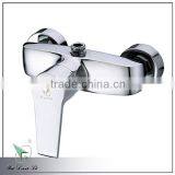Wall Mounted Chrome Zinc Alloy Handle Brass Bath Shower Mixers thumbnail-1