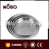 Cake Plate With Handles,stainless Steel Snacks Serving Tray thumbnail-2