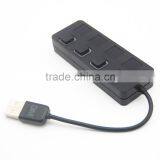 Factory Price USB 3.0 Hub 4 Ports Speed 5Gbps for PC Laptop With On/off Switch WHITE thumbnail-5