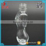 Fancy Design Woman Body Shaped Clear Lotion Glass Bottle With Aluminum Cap thumbnail-4