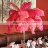 Red Ostrich Feathers for Wedding Decoration thumbnail-2
