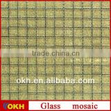300x300mm gold leaf glass mosaic tile