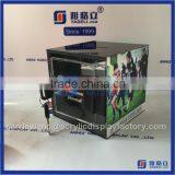 Gold Supplier Acrylic Donation Box With Lock / Acrylic Coin Box With White & Black thumbnail-5
