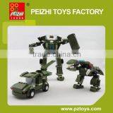 PEIZHI 3 In1 Hot Sale Educational Transformable robot Plastic Toys Building Blocks