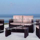 2016 Ningbo Outdoor Brown Rattan Wicker Furniture Sofa Set thumbnail-1