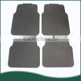 Full Set Rubber Floor Mats, Universal Fit Mat for SUVs & Vans- Front & Rear, Driver & Passenger Seat, and Runner (Black)