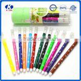 Hot Sale Promotional Good Quality 12 Water Color Pen Set Color Painting on Barrel for School Kids