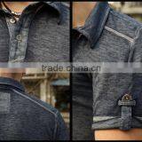 Wholesale Short Sleeve Mens Tops Men Polo T-shirts and Embroidery Design or T Shirts With Collars thumbnail-6