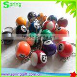 Promotion Gift Hard Resin Billiards Ball Keyring /ball Keyring/snook Ball Keyring thumbnail-5