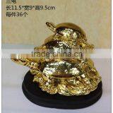 24K Golden Color Three Trutle Fengshui Trutle,lucky Turtle thumbnail-1