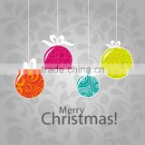 Customized Christmas stickers removable static window sticker