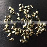 4*6mm Teardrop Pear Golden Metalic Point Back Acrylic Jewels Rhinestones DIY Bracelets Chain Craft Hobby Supplier Factory thumbnail-2