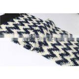 China Style 100%polyester Wave Design Coarse Jacquard Elastic Knit Fabric thumbnail-5