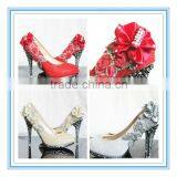 Latest Style Red High Heel Crystal Bridal Shoes(WS-5022)